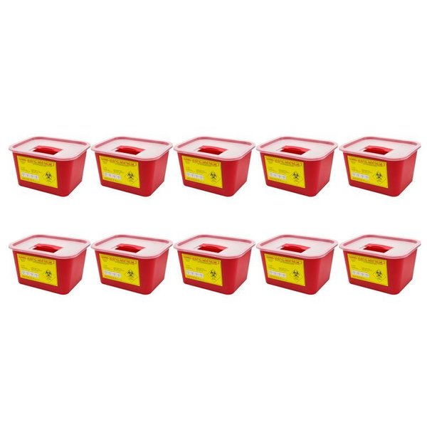 Oasis Sharps Container, 1 Gallon, 10 Per Box SHARP-1GX10